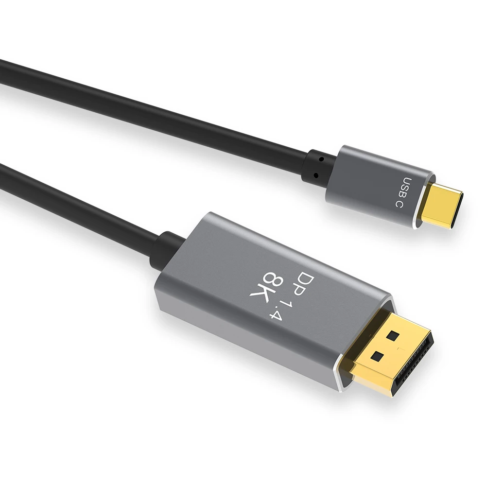 

VCOM Aluminum Shell 8K USB Type C to DP Cable Male to Male USB to Display Port Converter Cable
