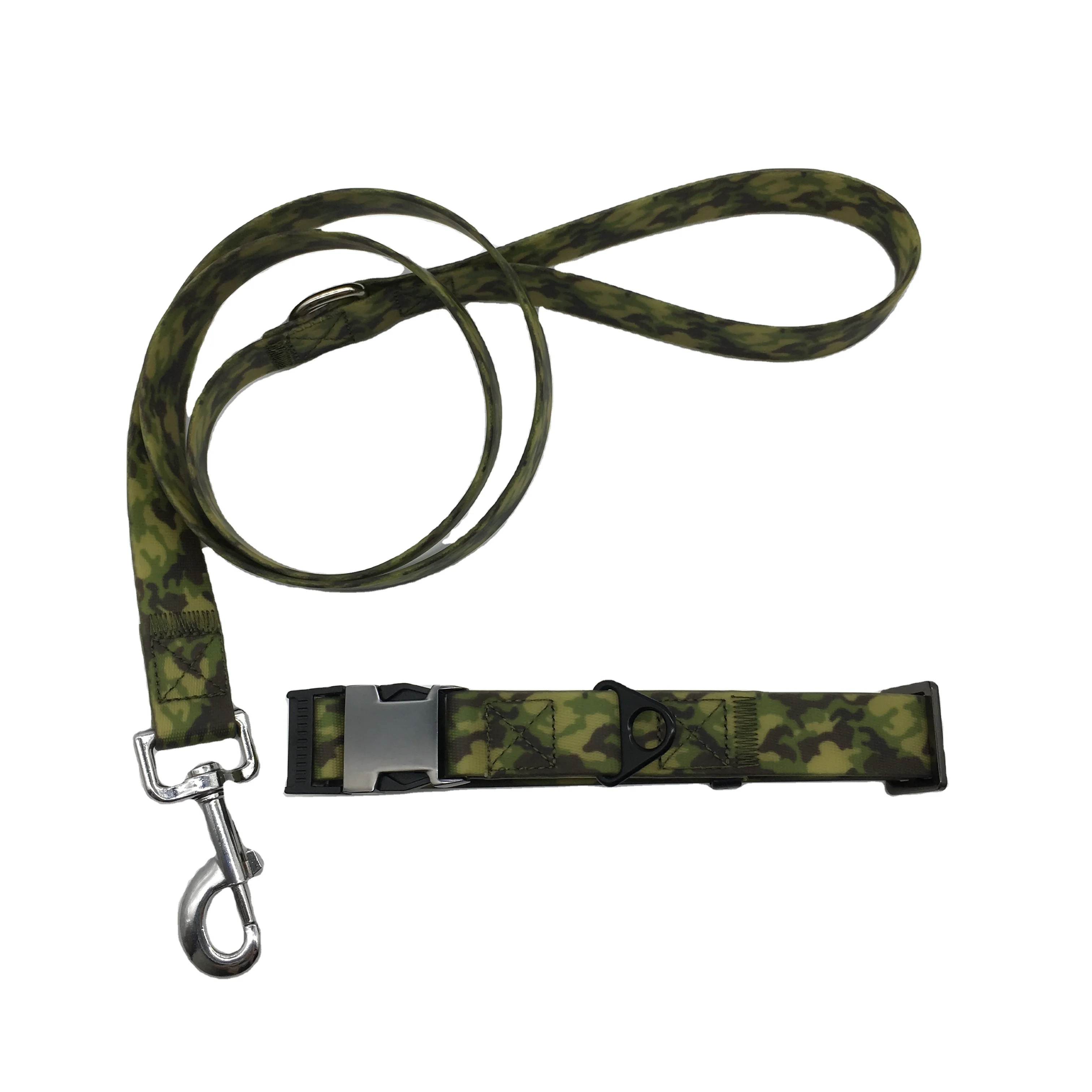 

New Design Waterproof Pvc Pet Collar Dog Leash, Green