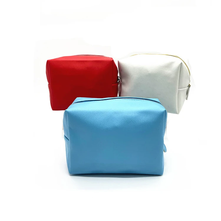 

Custom private label waterproof pu toilet bag travel solid color beauty case cosmetic bag, Customized