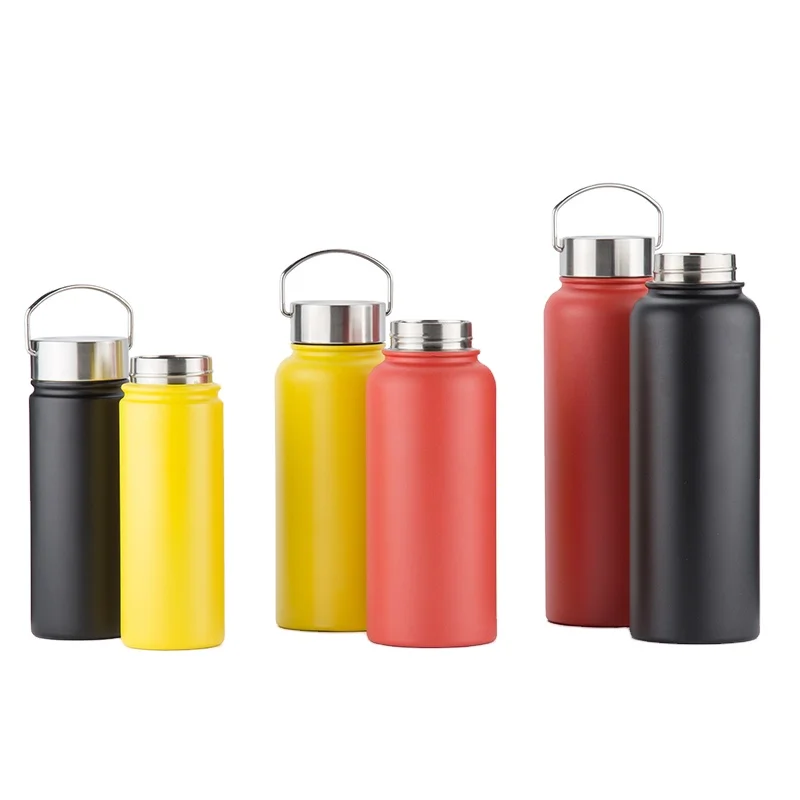 

550/950/1200ml Double Wall Insulated Metal Water Bottle Stainless, Customized color