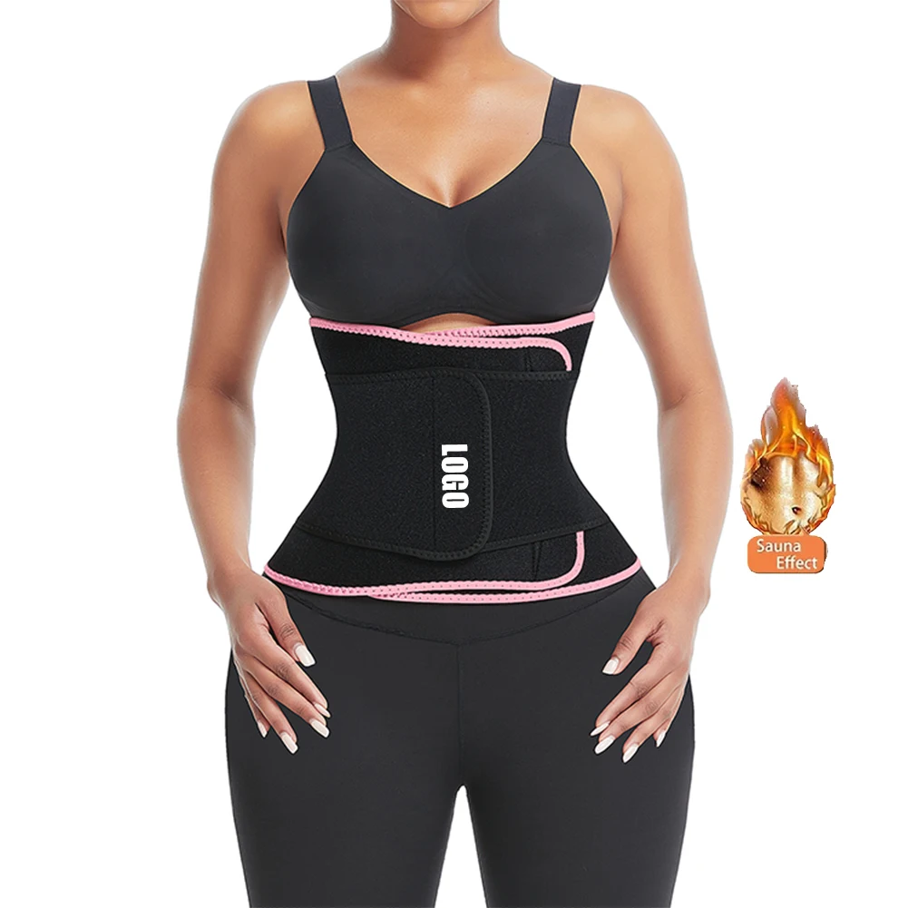 

Custom Logo Women Back Support Slimming Tummy Trimmer Belt Neoprene Sauna Sweat Waist Trainer