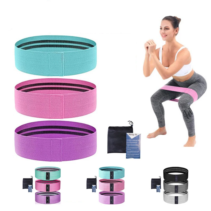 

Low MOQ Factory Wholesale Exercise Hip Resistance Bands Workout Band Hip Circle Butt Leg Muscle Training Glute Bands