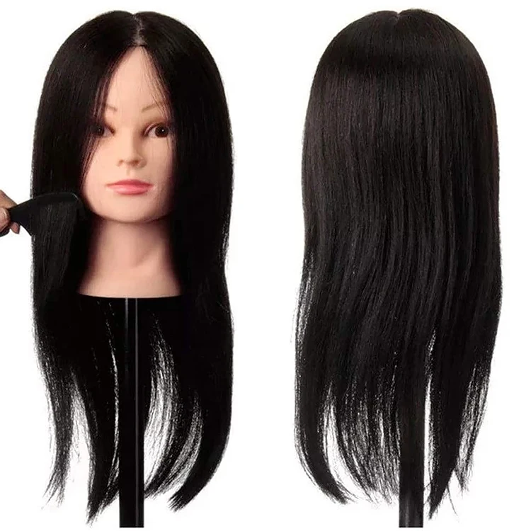 

Mannequin Training Head human hair hairstyles teaching head Hairdresser Training Model for hairdressers wig Mannequin head