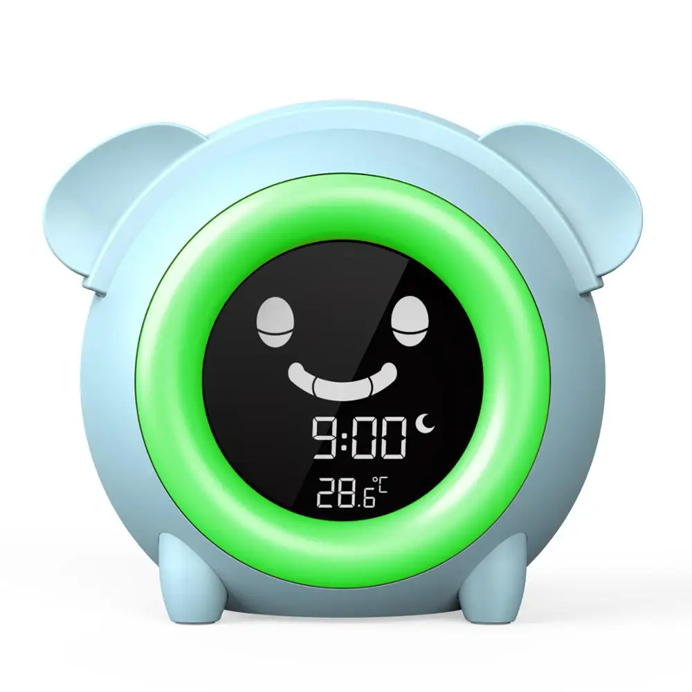 

5 Changing Lighting Colors Toddlers Children Sleep Training Clock Digital Alarm Clock For Girls Boys Bedroom