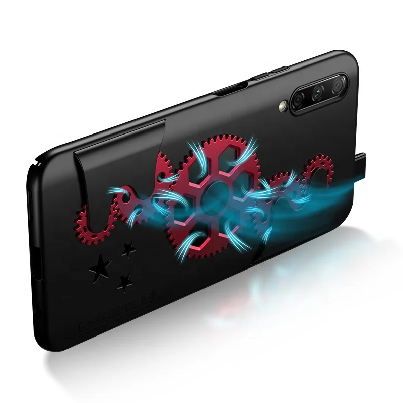 

Fidget Phone Cover for Huawei 9X 9X Pro Decompress Weel Gear Black Grip Back Case for Huawei Y9s/P Smart Pro 2019, Black, red, gold, silver