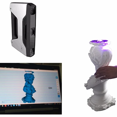 

Quick and high precision portable 3d scanner for designing and molding