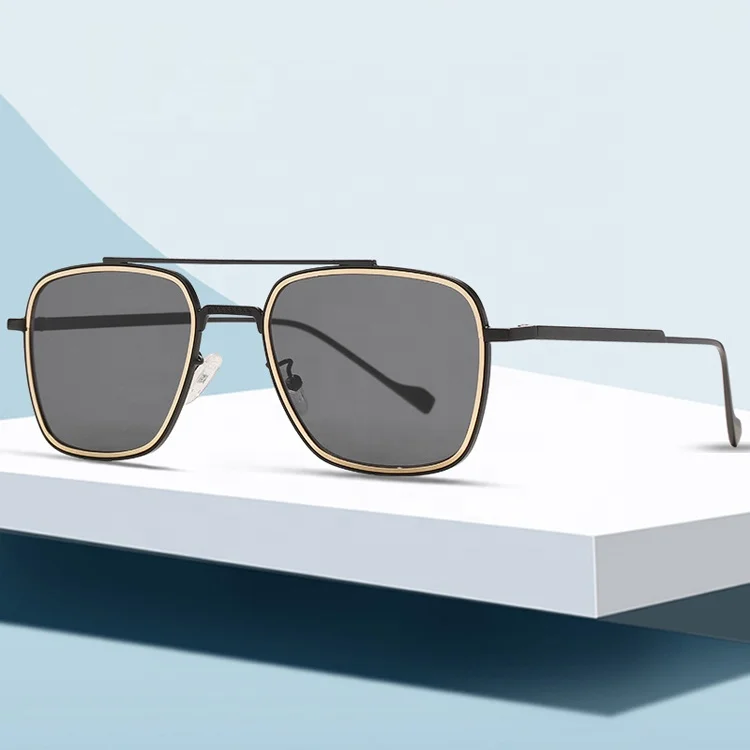 

DOISYER 2020 latest metal trend men oversized luxury uv400 shades sunglasses women