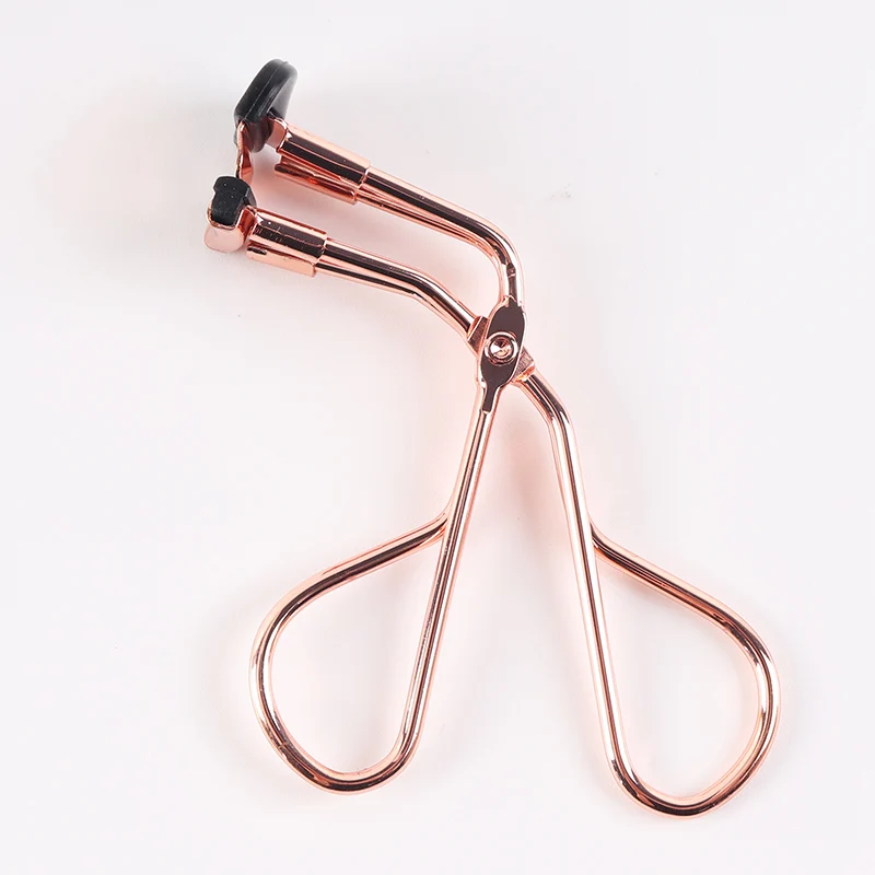 

LOW MOQ wholesale price private label rose gold partial eyelash curler, Rose gold,oem