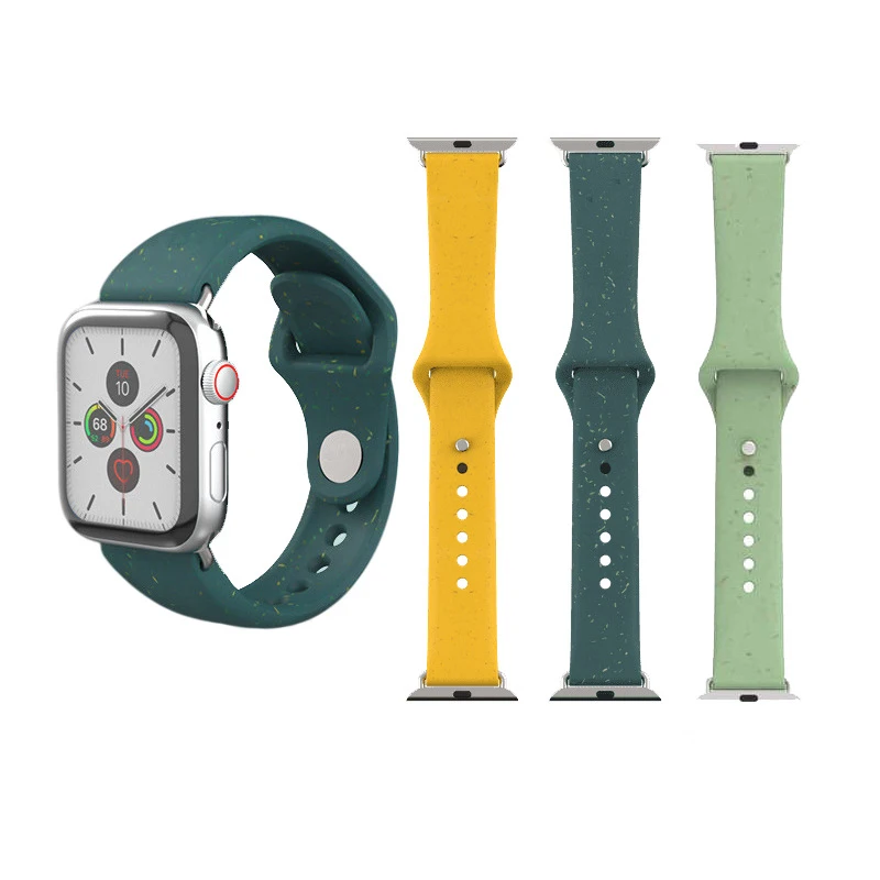 

2021 Amazon Sport custom silicone printed watch band for apple 1/2/3/4/5/6, Customized colors