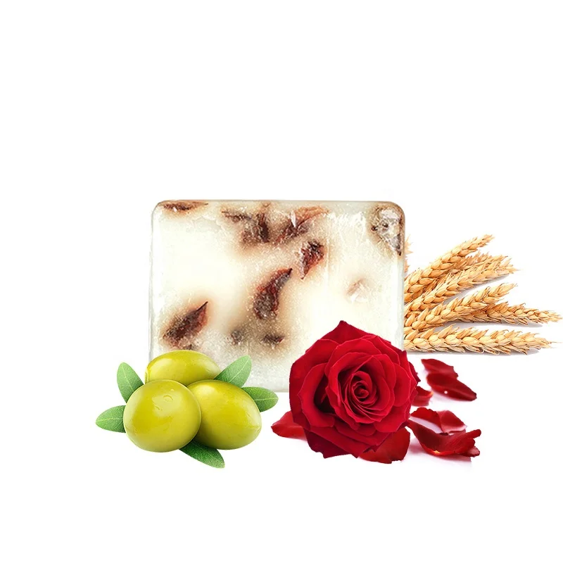 

Wholesale Custom Logo Brightening Goat Milk Rose Handmade Soap Bar Vegan Organic Cleansing Pores Acne Soap Anti-Mite Bath Soap