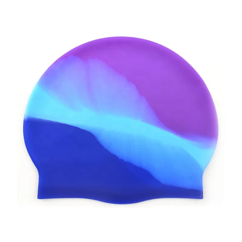 

Custom Made Personalized Fashionable design Waterproof 100% Anti Fog Silicone Swim Cap, Customized