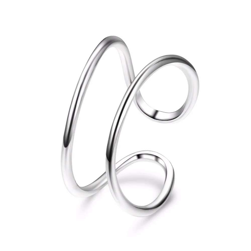 

Fashion Accessories Custom Made Simple Stacking Rings Men Ring Jewelry Stainless Steel Ring for Male and Female, Silver/gold/rose gold