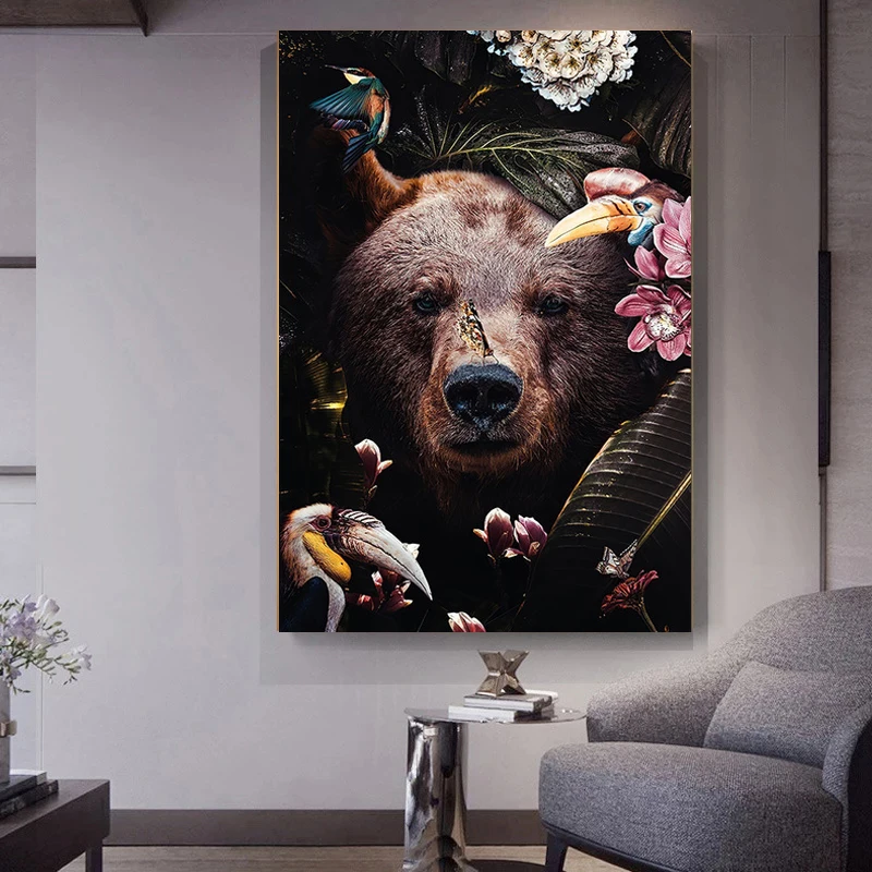 

Living Room Decor Painting Decorative Animal Home Hd Prints Poster Canvas Printed Decoration Modern Style Modular High Quality