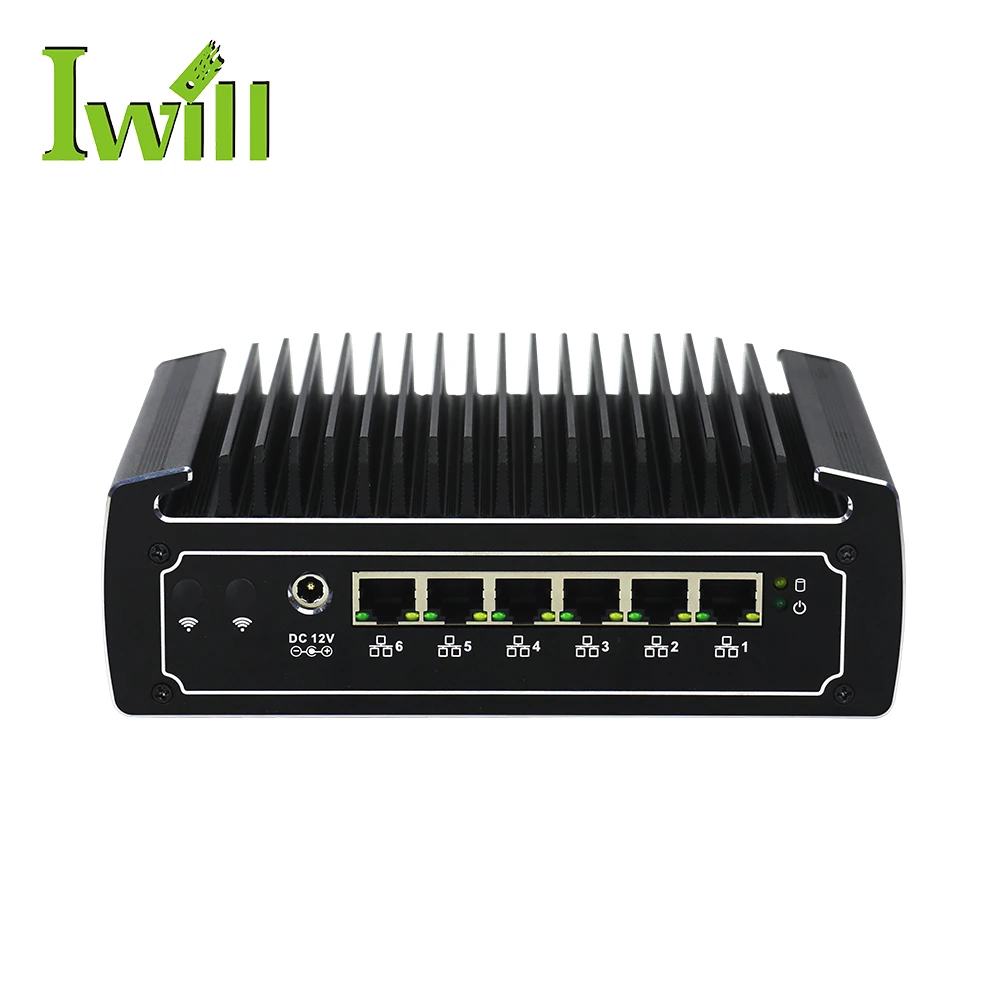 

Barebone core i7 8550U Mini PC VPN network Router 6 port firewall pfsense for AES-NI
