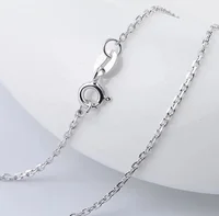 

Fashion 16'' 18'' 20'' 22'' Necklace Rhodium Plated 925 Sterling Silver Roll Chain Wholesale