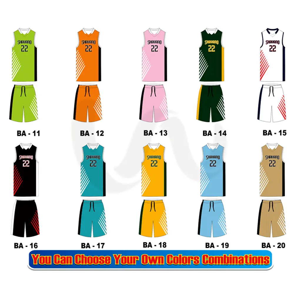 
Top Quality Sportswear Basketball Uniform / Custom Wholesale Blank Basketball Uniform 