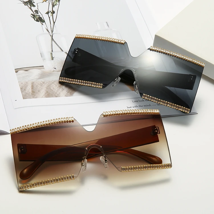 

DL Glasses DLL1795 Fashion wholesale bling color women fashion sunglasses 2021 Trendy flat top diamond Shades sun glasses, Picture colors