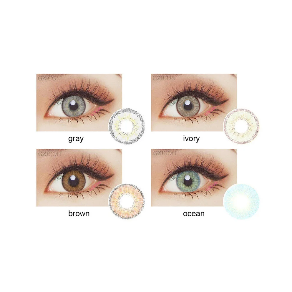 

BeautyTone Hollywood fresh looks new style wholesale very cheap price eye cosmetic 3 tone yearly soft color contact lenses