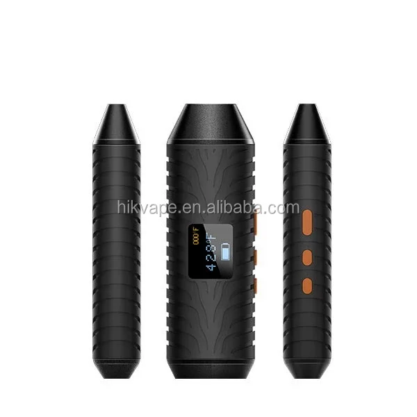 

100% High quality SOLO/Zolo Turbo dry herb vaporizer with OLED display and big ceramic heating chamber, Black