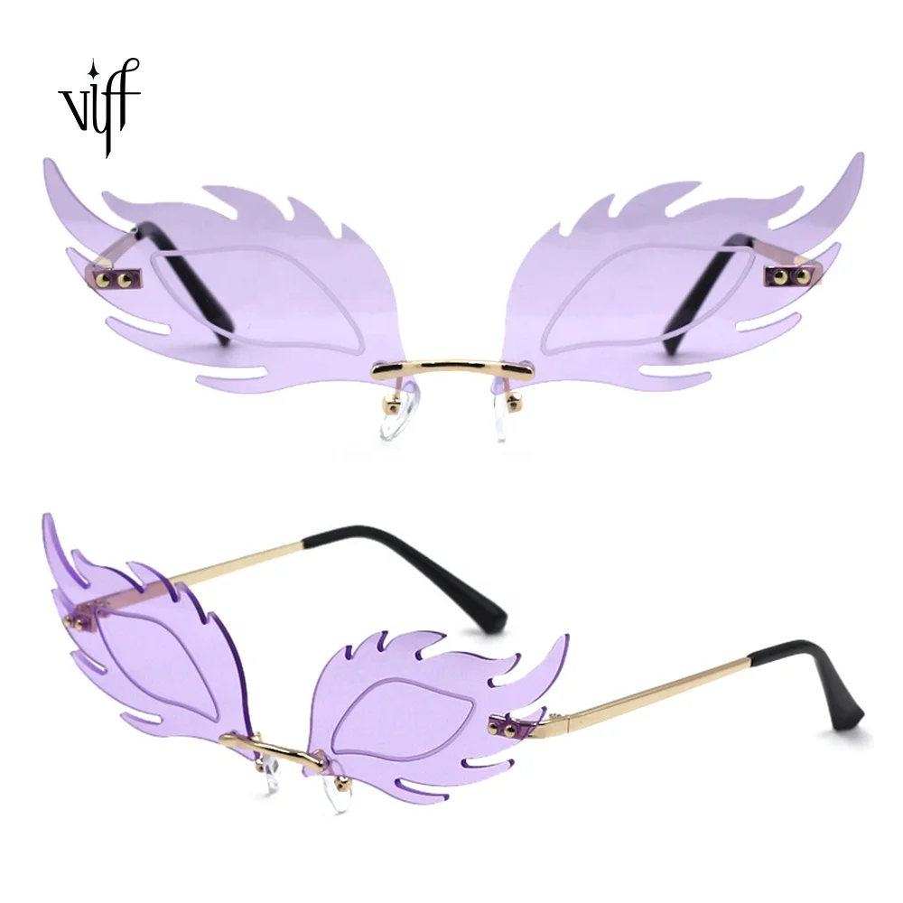 

VIFF 2021 Trending Party Sun Glasses HM20120 Tinted Fire Flame Sunglasses Fashion Ladies Sunglasses