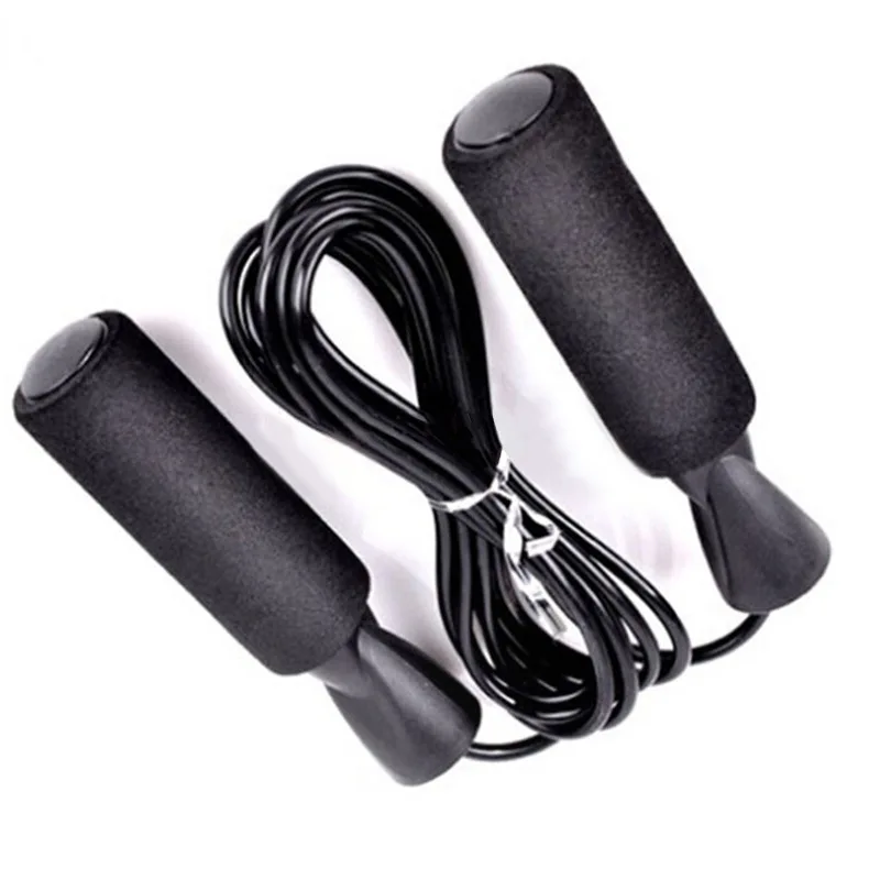 

Steel Wire Double Unders Boxing Skipping Workout Adjustable Length Indoor Jump Rope Price Wholesale Ropes, Black