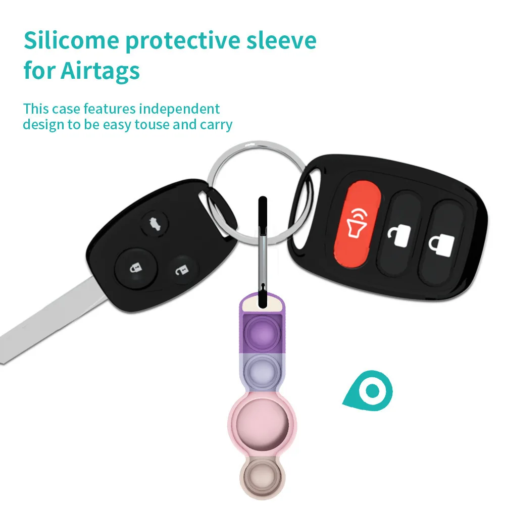 

Amazon Hot sale siliocne pop for airtags oubo Protected Case Cover airtag tracker, Multiple