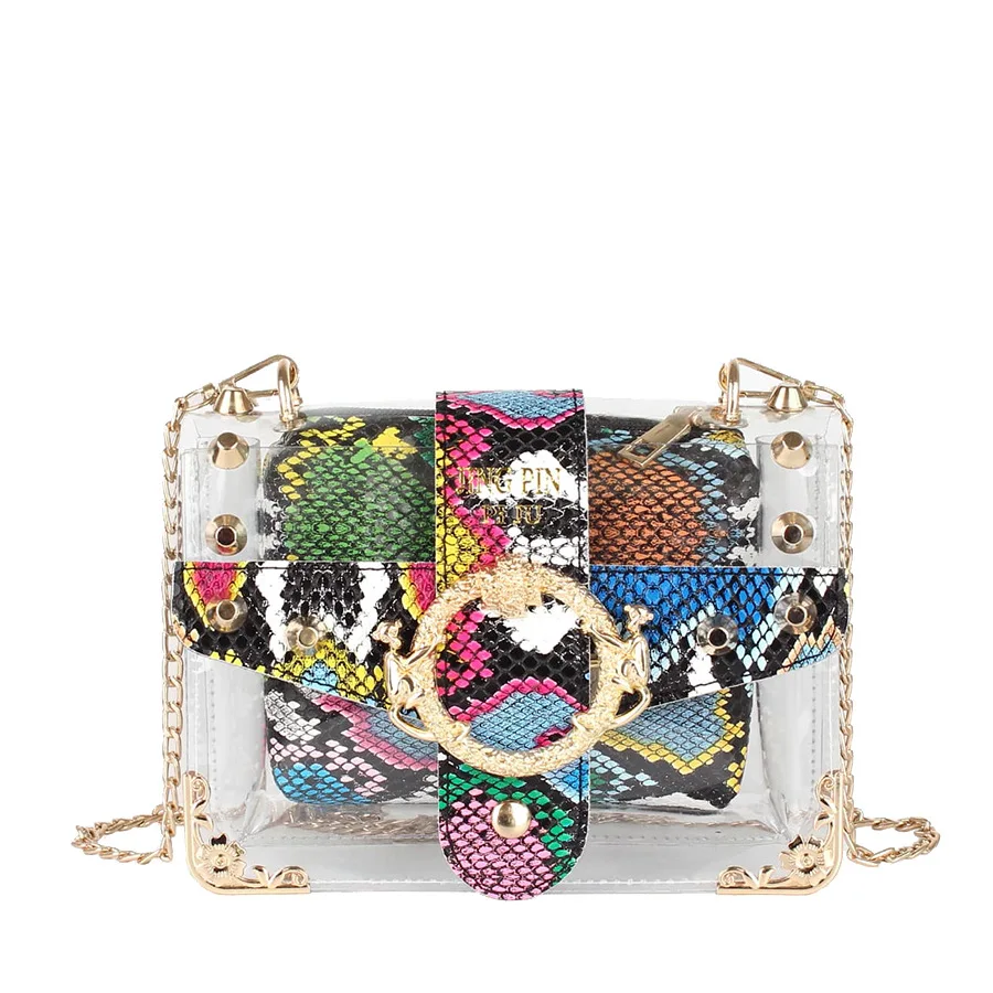 

jelly clutch bag snakeskin handbag mini small ladies hand purse wallet women bags handbag, Any color