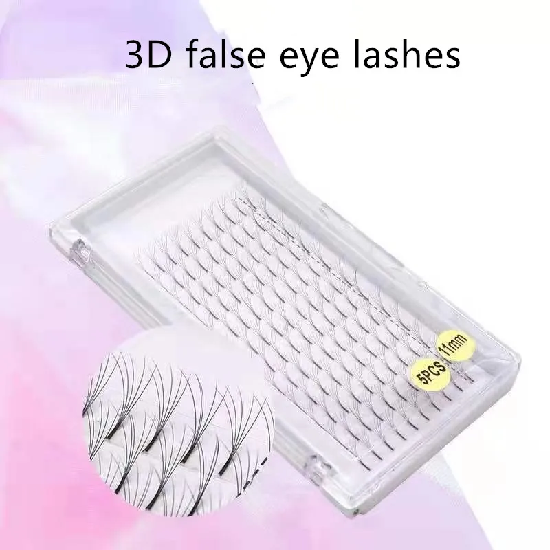 

Handmade 5D Mink False Eyelashes Wispy Fluffy Thick Dramatic Lashes Extension Eye Makeup Tools, Black