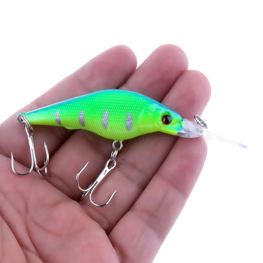 

Hard Fishing Minnow Lures with Treble Hook sinking lure, 8 colors