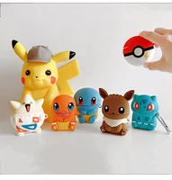 

Soft Silicone Shockproof Cover for Air-pods 1/2 headset Case Charmander Pokemon Cartoon Unique Design with Carabiner Holder