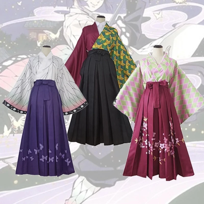 

Anime ecoparty Kimetsu No Yaiba Kochou Shinobu Kamado Tanjirou Cosplay Cape Tomioka Giyuu Agatsuma Zenitsu Casual Kimono