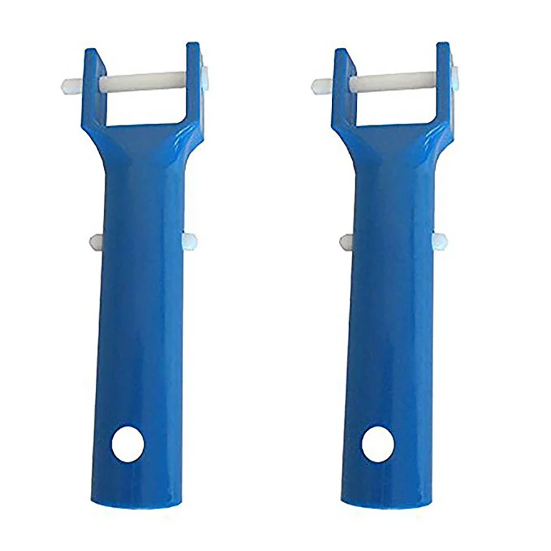 

Swimming pool vacuum head handle replacement parts solid plastic handle with v-clip and pin for swimming pool spa vacuum, blue