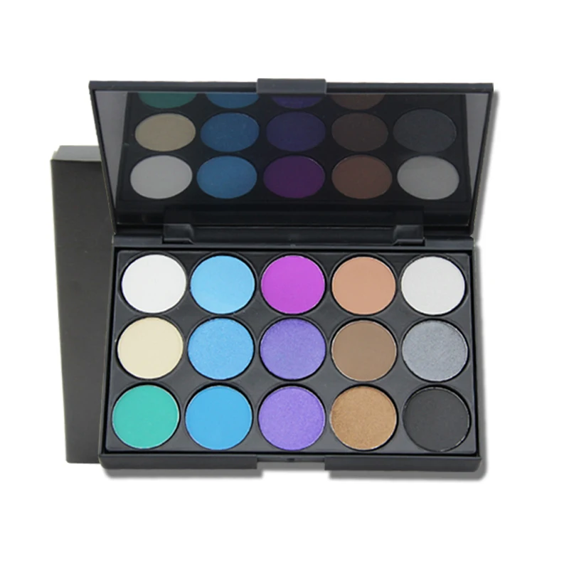 

Hot Selling Factory Wholesale Price 15 Colors Glitter Pallet Oem Makeup Face Shimmer Eye Shadow