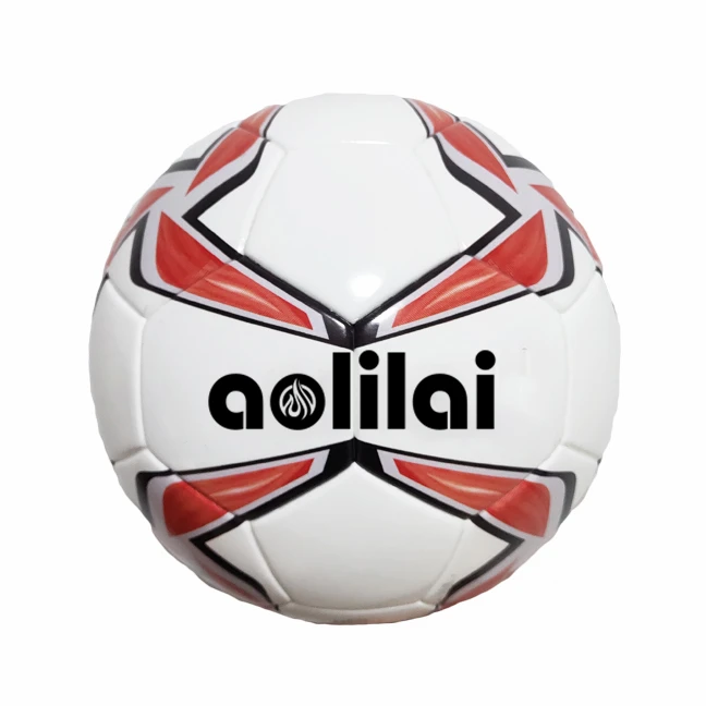 

Outdoor Football Custom logo OEM Soccer Ball Synthetic PU Laminated Official Size  Aolilai Soccer Ball, Orange, red, blue