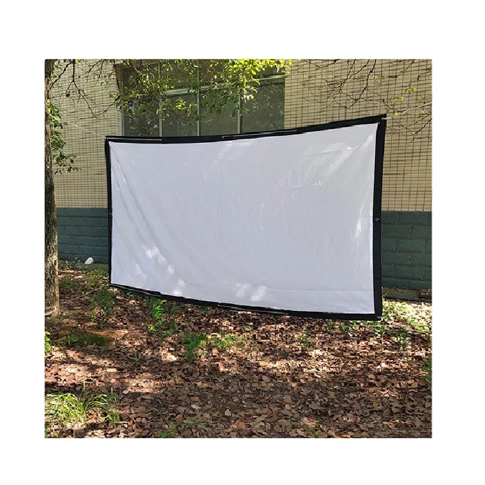 

Wholesale High Quality Wall Projection Screen White  Outdoor Movie Projection Screen