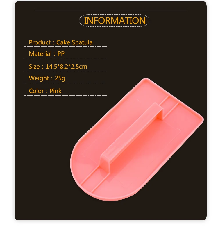 Pink Color PP Cake Tool Cake Spatula
