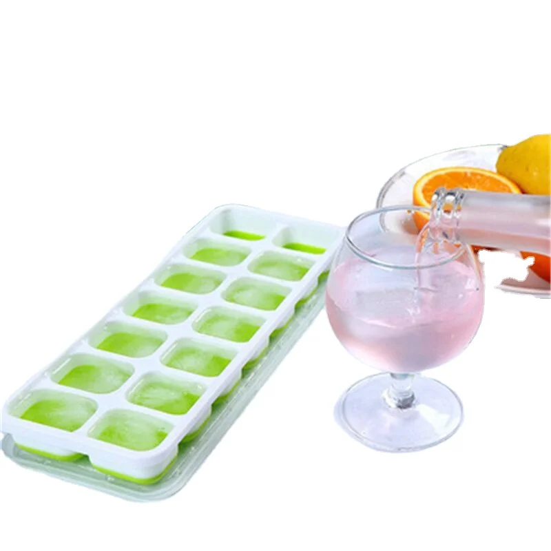 

Silicone Ice Cream Mold Diy Homemade Popsicle Molds Freezer Juice 14 Cell Ice Cube Tray Popsicle Barrel Mould Green Blue