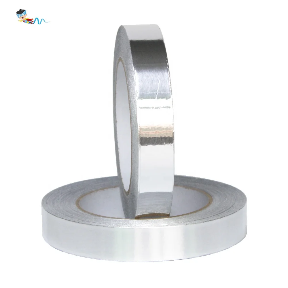 2- Recyclable Heat Resistant HAVC Fireproof Single Sided Conductive Aluminum Foil Self Adhesive Tape