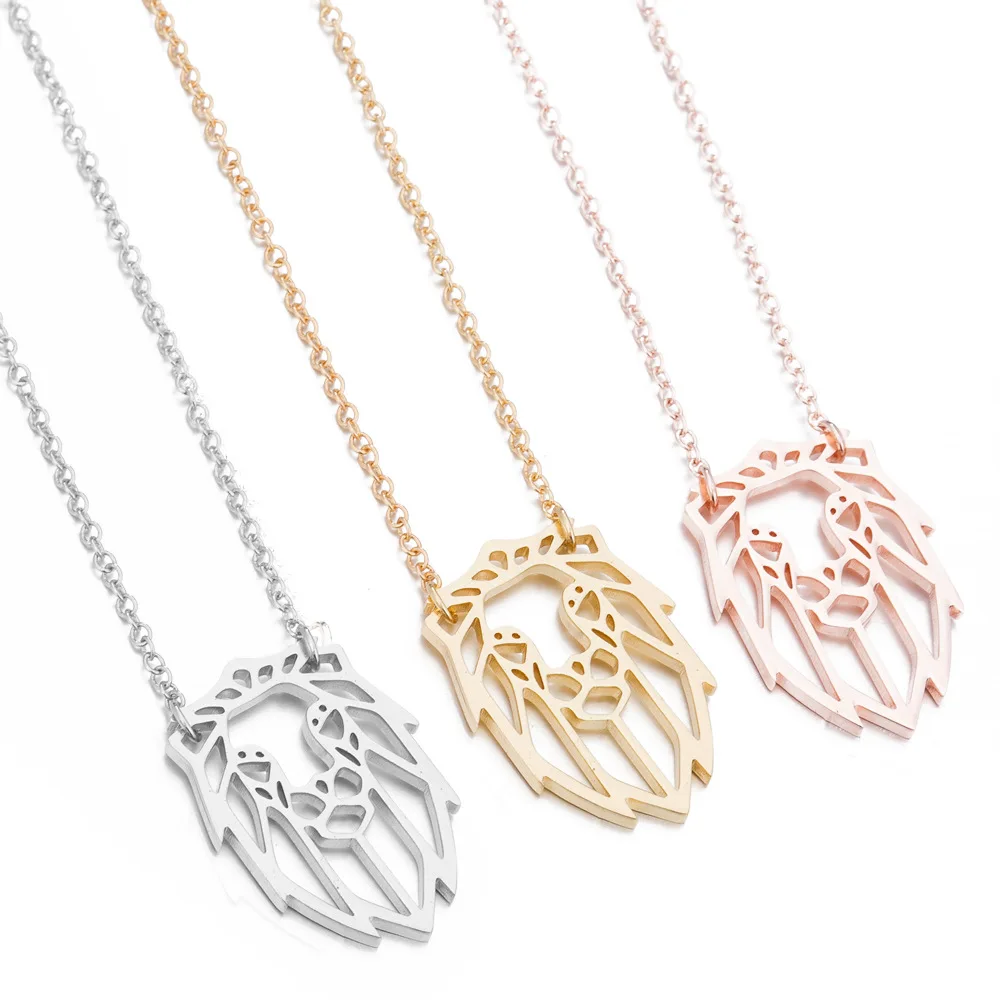 

Animal Lion Head Stainless Steel Necklace Pendant Woman Jewelry, Picture