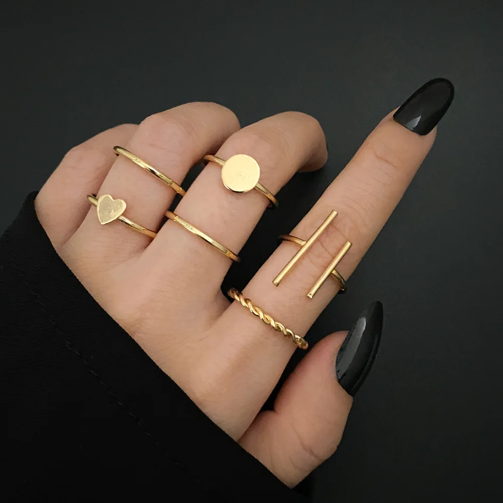 

fashion gold rings price set for women wholesale N2203051, Picture
