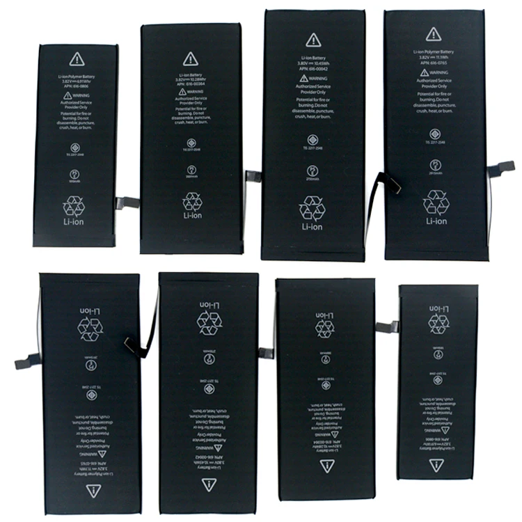 

New replacement original battery for phone 6 6s 6p 7 7p 8, Black color