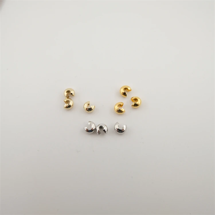 

jewelry findings crimp tube bead high quality gold beads 3mm tube beads for jewelry making