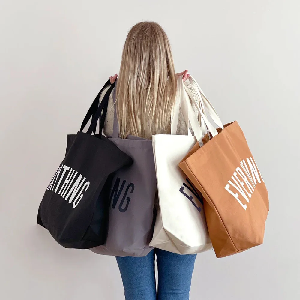 

Promotion Eco-Friendly Personalized Large Cotton Grocery Everything Canvas Tote Bag Beach Canvas Bag