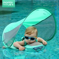 

Mambobaby solid non-inflatable baby pool float with canopy air free infant pool float baby swimming ring tub floats raft toys f