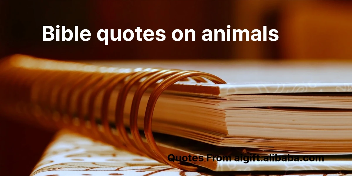 bible quotes on animals