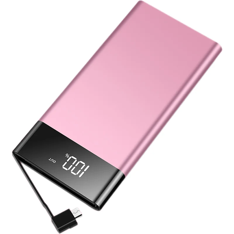 

High Capacity Charger Mini Portable Powerbank 10000mAh For iPhone Power Bank Custom Accept, Tuhao gold,rose gold,,chinese red,mysterious black