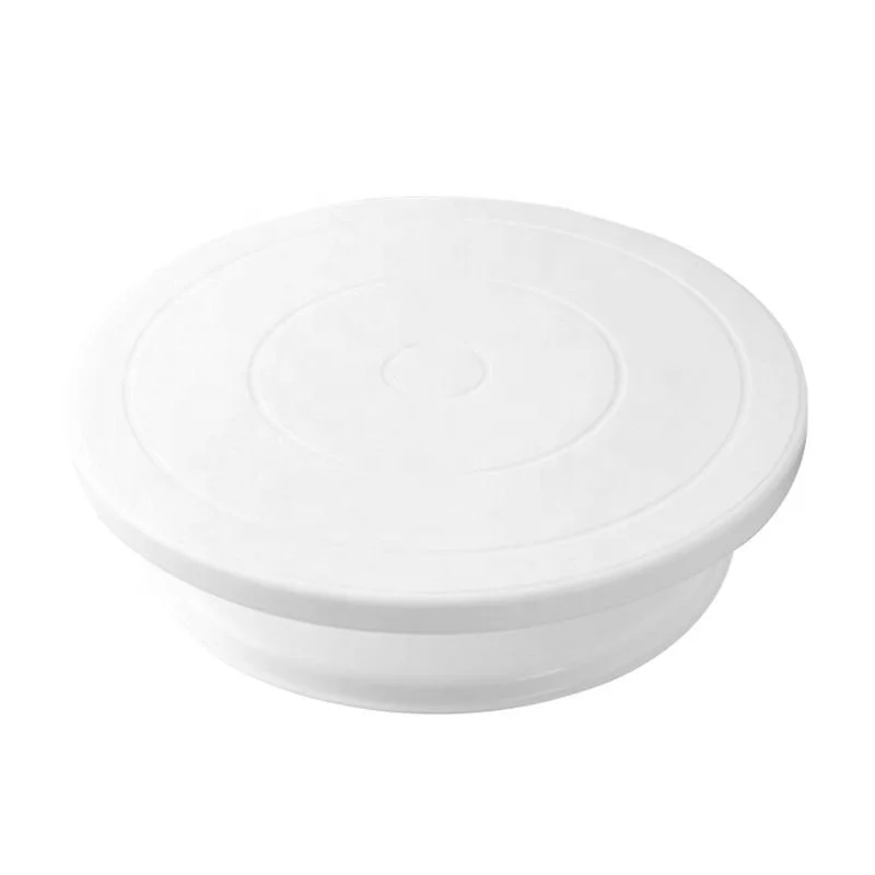 

Cake Turntable 360 Degree Rotating Cake Stand Decorating Turntable, White