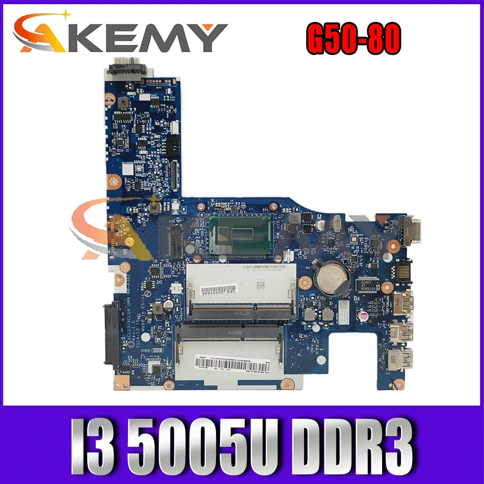 

Akemy ACLU3/ACLU4 UMA NM-A362 Motherboard For G50-80 Laptop Motherboard CPU I3 5005U DDR3 100% Test Work