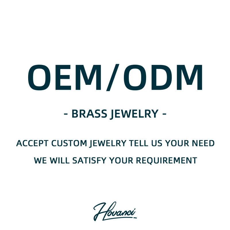 

HOVANCI Brass OEM/ODM Jewelry Custom Charm Bracelet Necklace and Ring Earrings Fit Fashion Women