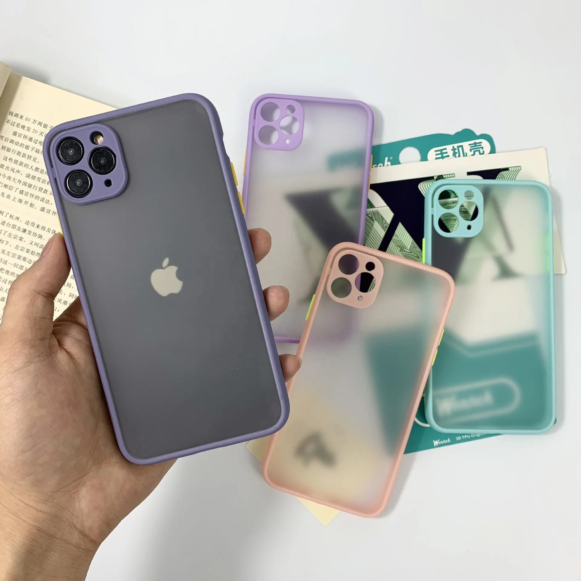 

cell Phone Case back cover Shockproof frosted TPU PC camera protection mobile phone case for the iPhone 11 XR XS Max HUAWEI
